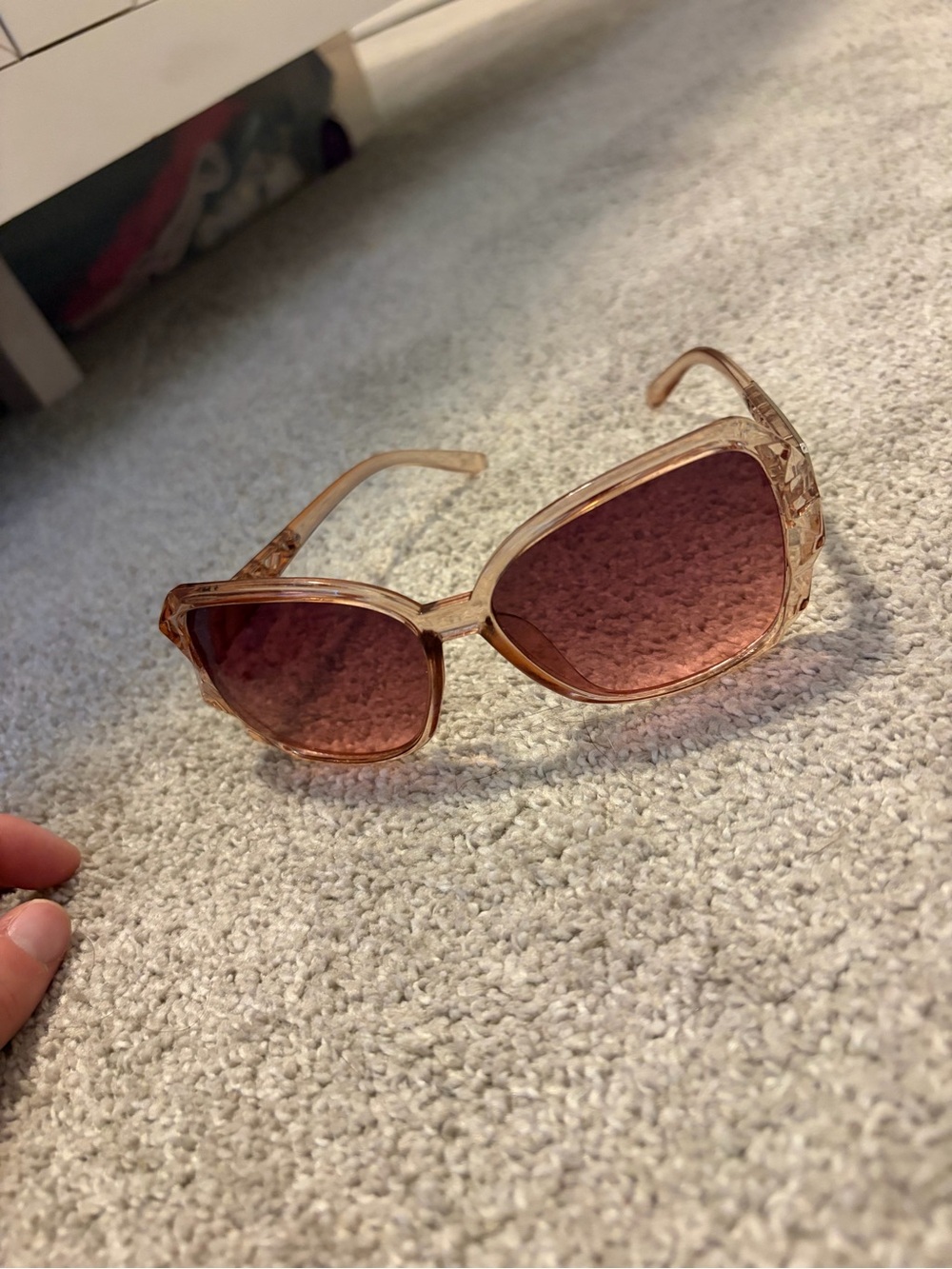 Amazon Pink Tinted Oversized Women's Sunglasses